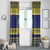Niue Christmas Window Curtain Monuina e Kilisimasi Hiapo Motifs - Polynesian Pride