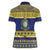 Niue Christmas Women Polo Shirt Monuina e Kilisimasi Hiapo Motifs - Polynesian Pride