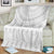 Niue White Sunday Blanket Tapu Fanau Ia Puakenikeni Hiapo Pattern - Polynesian Pride