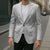 Niue White Sunday Blazer Tapu Fanau Ia Puakenikeni Hiapo Pattern - Polynesian Pride