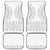 Niue White Sunday Car Mats Tapu Fanau Ia Puakenikeni Hiapo Pattern - Polynesian Pride