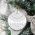 Niue White Sunday Ceramic Ornament Tapu Fanau Ia Puakenikeni Hiapo Pattern - Polynesian Pride