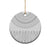 Niue White Sunday Ceramic Ornament Tapu Fanau Ia Puakenikeni Hiapo Pattern - Polynesian Pride