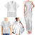 Niue White Sunday Family Matching Tank Maxi Dress and Hawaiian Shirt Tapu Fanau Ia Puakenikeni Hiapo Pattern - Polynesian Pride