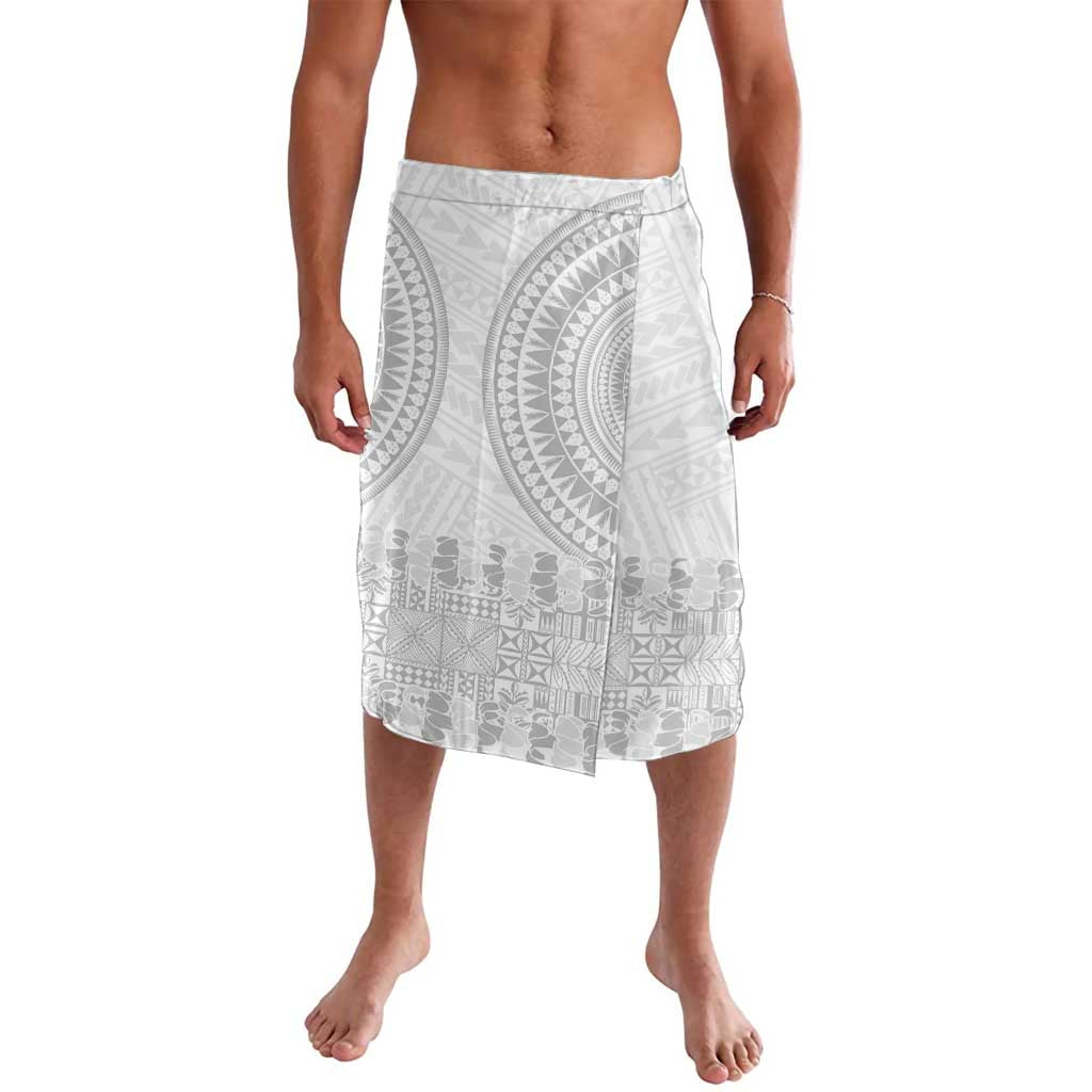 Niue White Sunday Lavalava Tapu Fanau Ia Puakenikeni Hiapo Pattern - Polynesian Pride