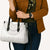 Niue White Sunday Leather Bag Tapu Fanau Ia Puakenikeni Hiapo Pattern - Polynesian Pride