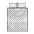 Niue White Sunday Quilt Bed Set Tapu Fanau Ia Puakenikeni Hiapo Pattern - Polynesian Pride
