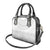 Niue White Sunday Shoulder Handbag Tapu Fanau Ia Puakenikeni Hiapo Pattern - Polynesian Pride
