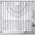 Niue White Sunday Shower Curtain Tapu Fanau Ia Puakenikeni Hiapo Pattern - Polynesian Pride