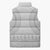 Niue White Sunday Sleeveless Puffer Jacket Tapu Fanau Ia Puakenikeni Hiapo Pattern - Polynesian Pride