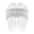 Niue White Sunday Slide Sandals Tapu Fanau Ia Puakenikeni Hiapo Pattern - Polynesian Pride