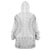 Niue White Sunday Wearable Blanket Hoodie Tapu Fanau Ia Puakenikeni Hiapo Pattern - Polynesian Pride