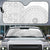Niue White Sunday Auto Sun Shade Half Hiapo Pattern Vibes - Polynesian Pride