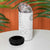Niue White Sunday 4 in 1 Can Cooler Tumbler Half Hiapo Pattern Vibes - Polynesian Pride
