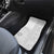 Niue White Sunday Car Mats Half Hiapo Pattern Vibes - Polynesian Pride