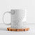 Niue White Sunday Ceramic Mug Half Hiapo Pattern Vibes - Polynesian Pride