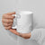 Niue White Sunday Ceramic Mug Half Hiapo Pattern Vibes - Polynesian Pride