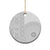 Niue White Sunday Ceramic Ornament Half Hiapo Pattern Vibes - Polynesian Pride