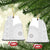 Niue White Sunday Ceramic Ornament Half Hiapo Pattern Vibes - Polynesian Pride