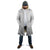 Niue White Sunday Cloak Half Hiapo Pattern Vibes - Polynesian Pride