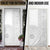 Niue White Sunday Door Cover Half Hiapo Pattern Vibes - Polynesian Pride