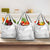 Niue White Sunday Grocery Bag Half Hiapo Pattern Vibes - Polynesian Pride