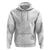 Niue White Sunday Hoodie Half Hiapo Pattern Vibes - Polynesian Pride