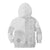 Niue White Sunday Kid Hoodie Half Hiapo Pattern Vibes - Polynesian Pride