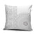 Niue White Sunday Pillow Cover Half Hiapo Pattern Vibes - Polynesian Pride