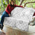 Niue White Sunday Quilt Half Hiapo Pattern Vibes - Polynesian Pride