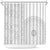 Niue White Sunday Shower Curtain Half Hiapo Pattern Vibes - Polynesian Pride