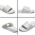 Niue White Sunday Slide Sandals Half Hiapo Pattern Vibes - Polynesian Pride