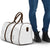 Niue White Sunday Travel Bag Half Hiapo Pattern Vibes - Polynesian Pride