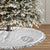 Niue White Sunday Tree Skirt Half Hiapo Pattern Vibes - Polynesian Pride