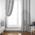 Niue White Sunday Window Curtain Half Hiapo Pattern Vibes - Polynesian Pride