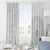 Niue White Sunday Window Curtain Half Hiapo Pattern Vibes - Polynesian Pride