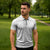 Niue White Sunday Zipper Polo Shirt Half Hiapo Pattern Vibes - Polynesian Pride