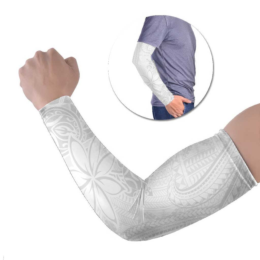 Tapu Fanau Ia Niue Arm Sleeves Happy White Sunday Unique Hiapo - Polynesian Pride