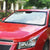 Tapu Fanau Ia Niue Auto Sun Shade Happy White Sunday Unique Hiapo - Polynesian Pride