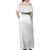 Tapu Fanau Ia Niue Family Matching Off Shoulder Maxi Dress and Hawaiian Shirt Happy White Sunday Unique Hiapo - Polynesian Pride