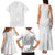 Tapu Fanau Ia Niue Family Matching Tank Maxi Dress and Hawaiian Shirt Happy White Sunday Unique Hiapo - Polynesian Pride