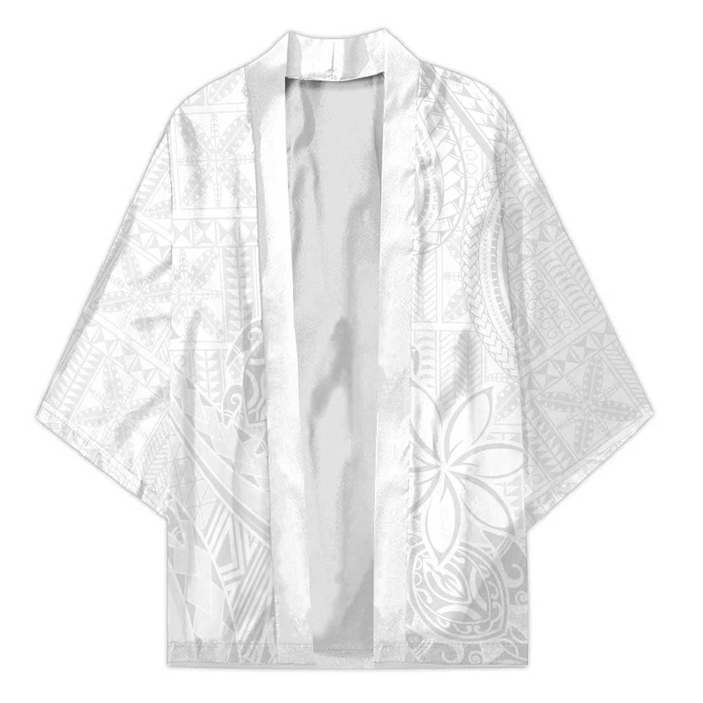 Tapu Fanau Ia Niue Kimono Happy White Sunday Unique Hiapo - Polynesian Pride