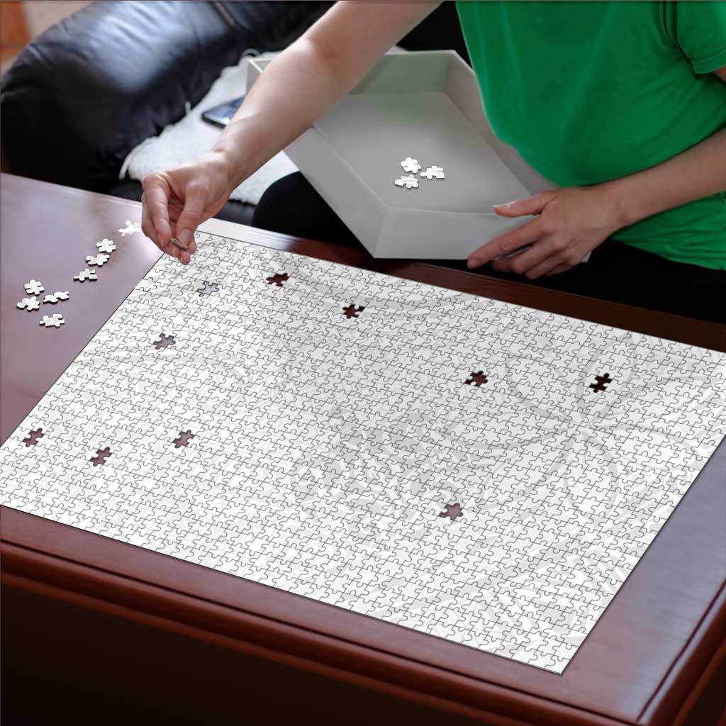 Tapu Fanau Ia Niue Puzzle Happy White Sunday Unique Hiapo - Polynesian Pride