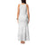 Tapu Fanau Ia Niue Tank Maxi Dress Happy White Sunday Unique Hiapo - Polynesian Pride