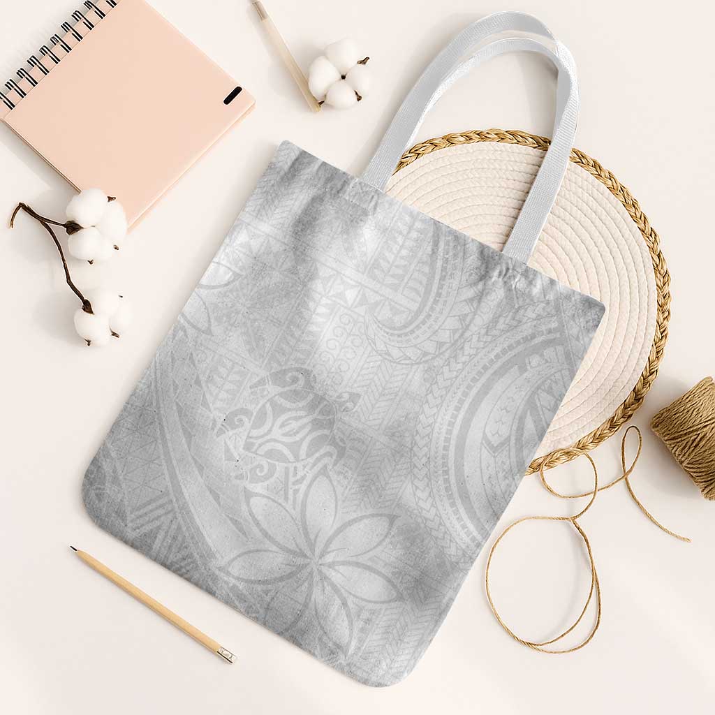 Tapu Fanau Ia Niue Tote Bag Happy White Sunday Unique Hiapo - Polynesian Pride