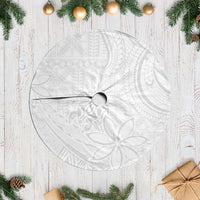 Tapu Fanau Ia Niue Tree Skirt Happy White Sunday Unique Hiapo - Polynesian Pride