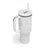 Tapu Fanau Ia Niue Tumbler With Handle Happy White Sunday Unique Hiapo - Polynesian Pride