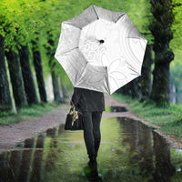 Tapu Fanau Ia Niue Umbrella Happy White Sunday Unique Hiapo - Polynesian Pride