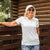 Tapu Fanau Ia Niue Women Polo Shirt Happy White Sunday Unique Hiapo - Polynesian Pride
