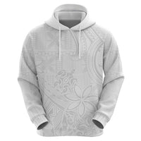 Tapu Fanau Ia Niue Zip Hoodie Happy White Sunday Unique Hiapo - Polynesian Pride